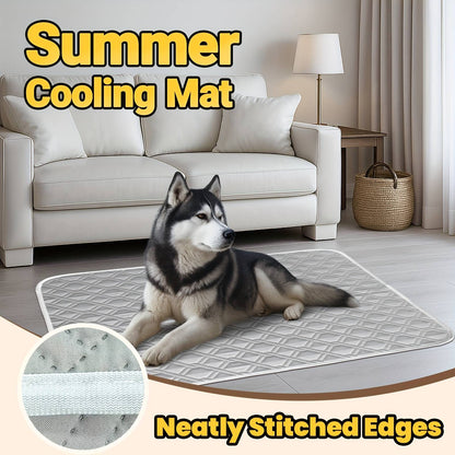 Nova almofada de resfriamento para cães, lavável, portátil, para o verão, cobertor de seda gelada para cães e gatos, tapete de dormir respirável para sofá