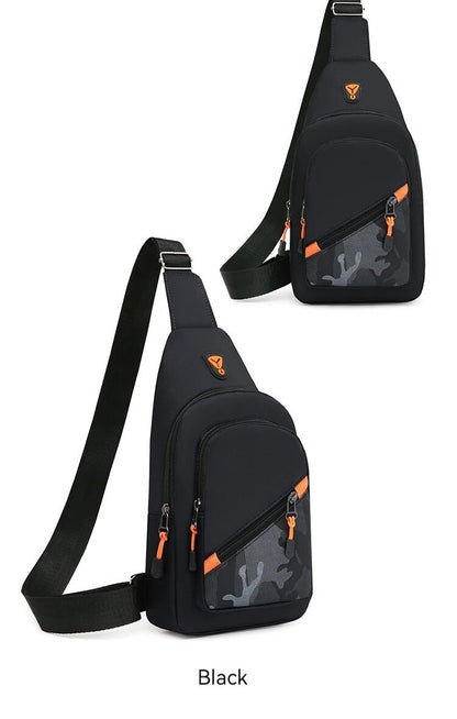 Rilibegan Nylon Men's Chest Bag 2023 New Portable Casual Shoulder Bag Trendy and Unique Design Crossbody Bag