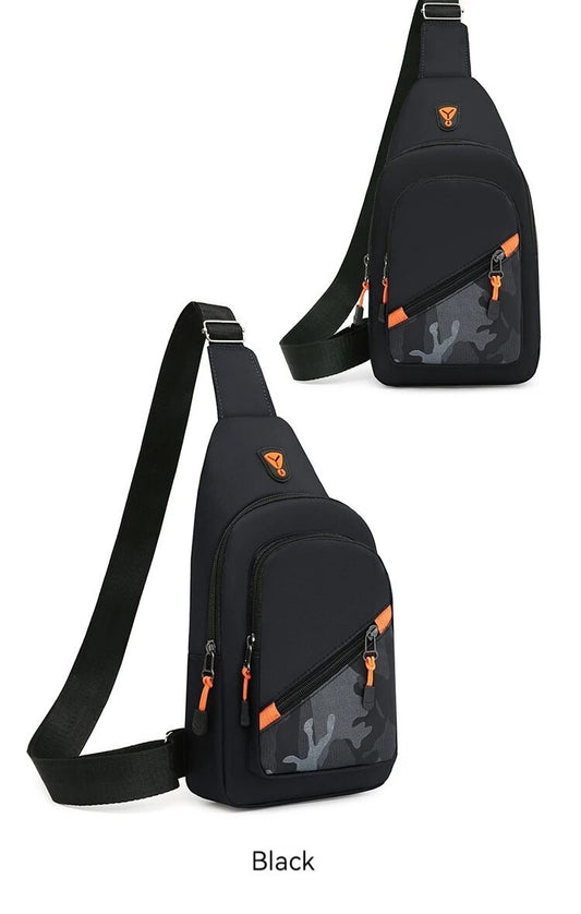 Bolsa de Peito Masculina de Nylon Rilibegan 2023 Nova Bolsa de Ombro Casual Portátil Bolsa Transversal de Design Moderno e Exclusivo