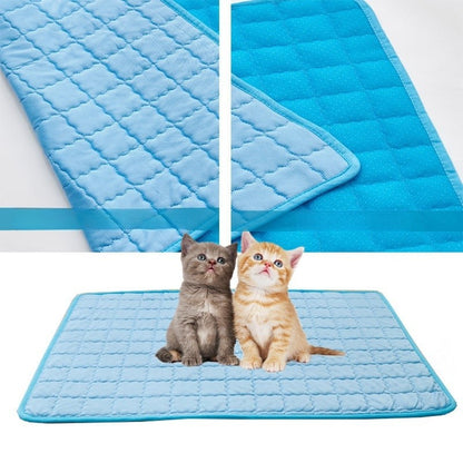 Colchonete Refrescante Para Pets, Cães, Gatos, Almofada Gelada De Seda Gelada, Colchão À Prova De Umidade, Cama Fria Para Pequenos Animais De Verão, 5 Tamanhos
