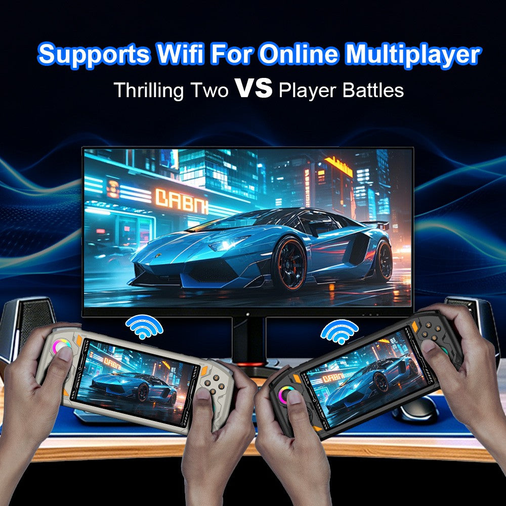 AISLPC RG52 MINI Handheld Game Console 5.5" IPS Screen 2.4G WIFI 22000+Games RK3562 Dual System Portable Handheld Video Player