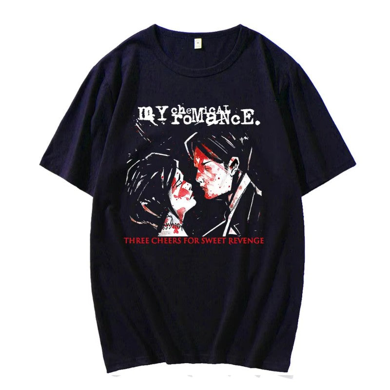Hot Sale Couple Tshirts My Chemical Romance Mcr Dead Emo Popular Style 100% Cotton T-shirts Fashion Funny Comfortable T-shirt