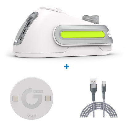 Base de carregamento sem fio Fanxoo G-Power para mouse Logitech G502 G502X Plus GPW G903 com luz RGB e botão de controle de volume do computador
