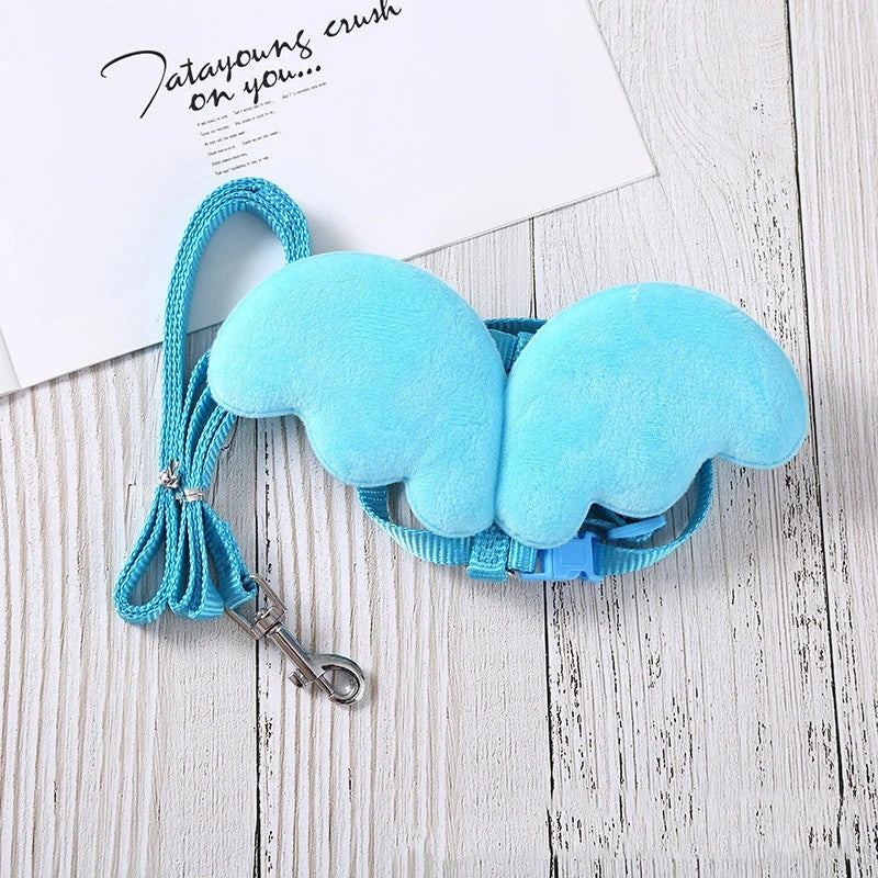 Cute Wing Duck Leash Pet Cat Harness Safety for Puppy Dog Kitten Adjustable Walking Towing Rope Pet Supplies, Small Animals