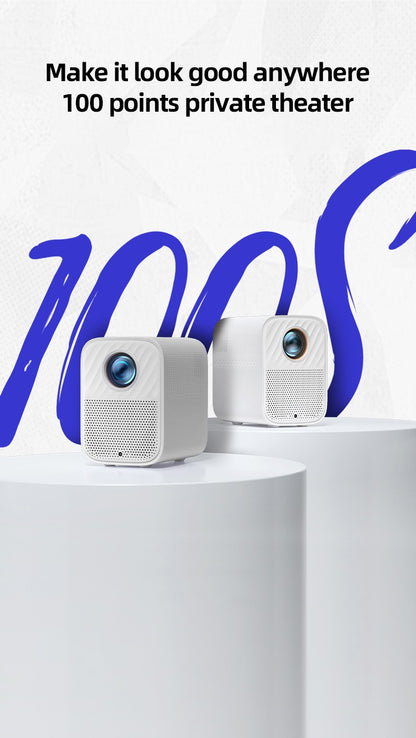 Lenovo Xiaoxin 100S Projector 650 ANSI 4K Full HD 1080P Auto Focus Wifi6 Portable Projector 360 PTZ Support Smart Home Theater