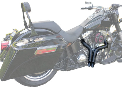 KEMIMOTO Motorcycle Exhaust Pipes 2" Drag Pipes Exhaust For Softail Dyna Sportster Chopper Bobber 1984-2017 Exhaust Systems Part