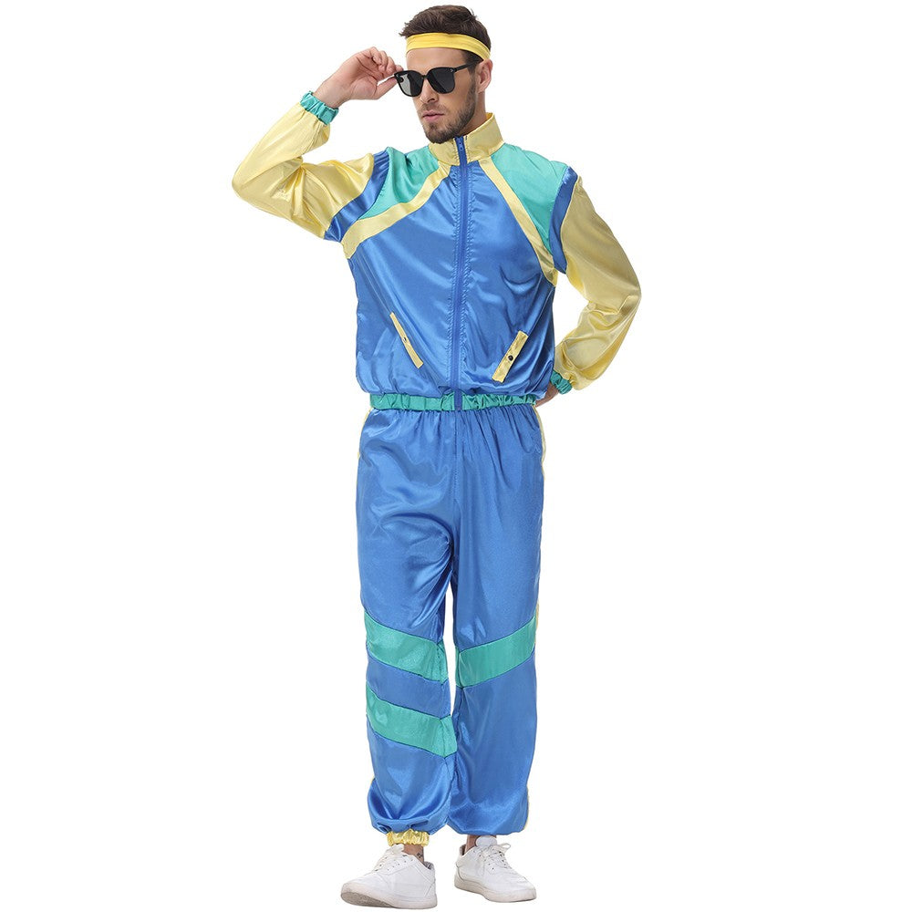 Halloween Couples Hippie Costumes for Women Male Vintage 70s 80s Rock Disco Cosplay Outfits Hip Hop Disco Hippie Costume