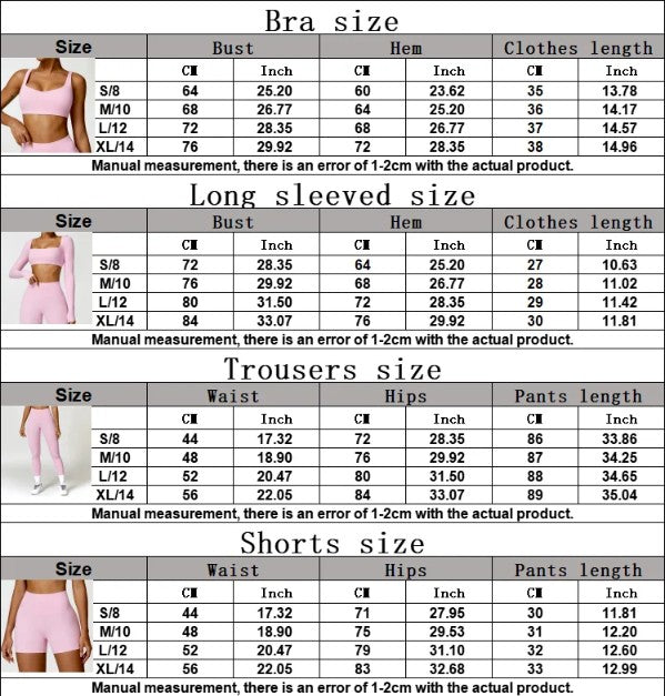 2PCS Yoga Set Women Gym Long Sleeve Sports Suits Fitness Bra Crop Top Workout Clothes Female Athletic Wear Legging Sportswear