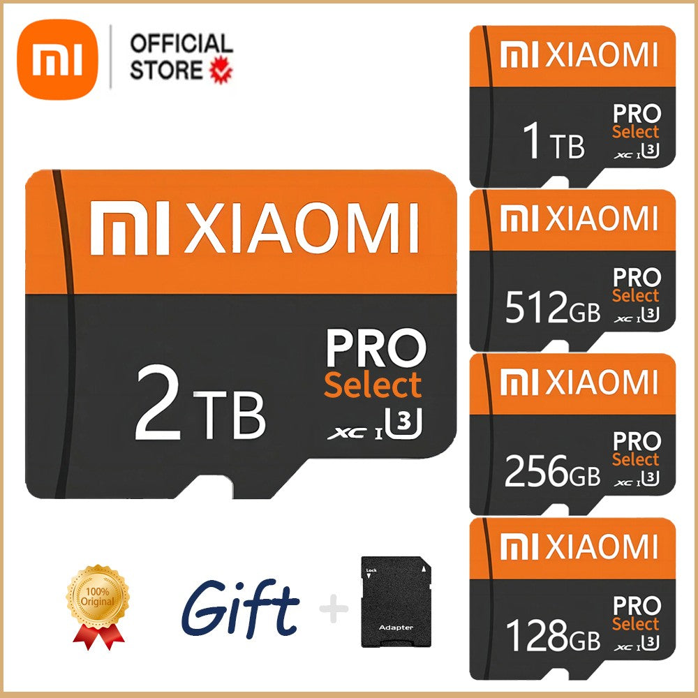 Xiaomi Real Capacity Micro TF Memory Card 2TB SD Card 128GB Memoria SD 512GB 1TB Games Video Card For Car Monitoring Micro Card