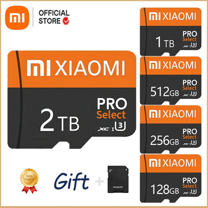 Xiaomi Real Capacity Micro TF Memory Card 2TB SD Card 128GB Memoria SD 512GB 1TB Games Video Card For Car Monitoring Micro Card