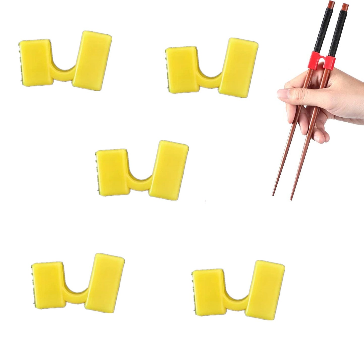 5/6 PEÇAS Treinador de Hashi Reutilizável Antiderrapante Reutilizável e Substituível Ajudante Asiático para Crianças Adultos Iniciantes de Todas as Idades