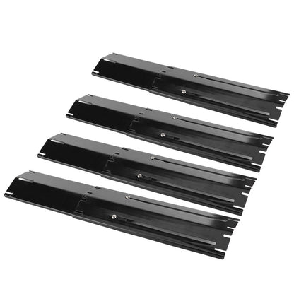 2/4 pares de placas de aquecimento ajustáveis para grelha, chapas de aquecimento para churrasqueira a gás, capa de queimador