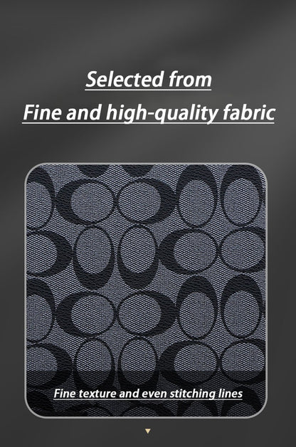 Business men's printed crossbody bag, shoulder bag, double zipper, large capacity ID bag, mobile phone bag, hanging bag