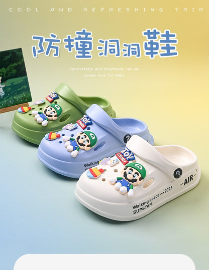 Kids Summer Sandals EVA Design Children Slippers Soft Non Slip Platform Slides Outdoor Garden Shoes High Quality Fashion Shoes