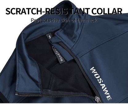 WOSAWE Cycling Jersey Set Winter Spring Vest Pants Sleeveless MTB Bicycle Clothing Warm Bike Jackets Thermal Fleece Suit