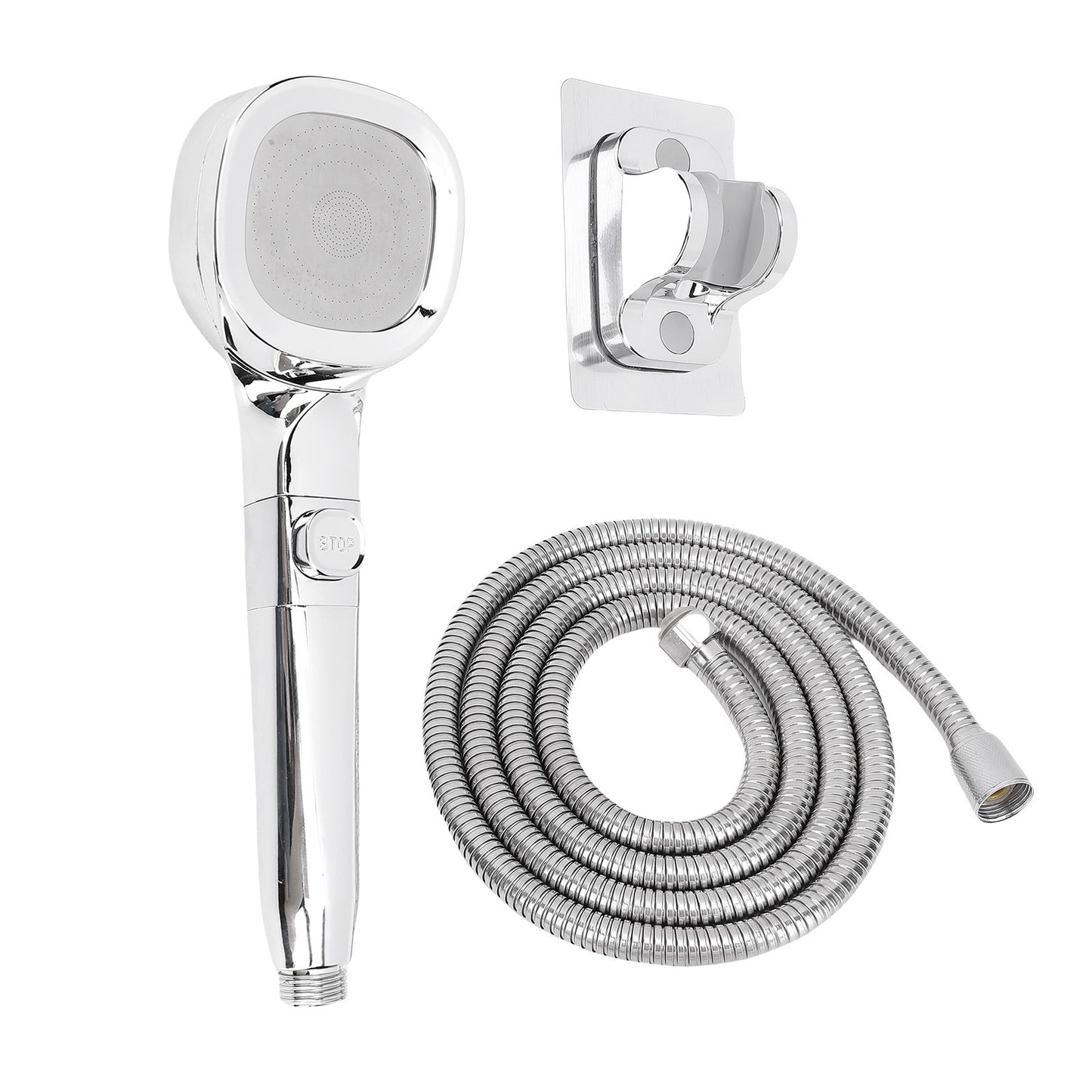 Kit de Chuveiro RV Kit de Chuveiro para RV Chuveiro de Mão para RV com Mangueira e Liga/Desliga 4 Modos Alta Pressão Economia de Água Kit de Banho para RV