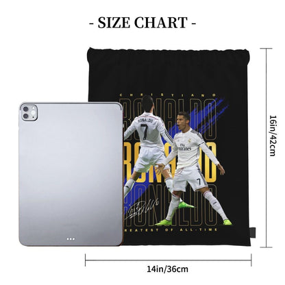 Cristiano Ronaldo Suuiii! Mochilas Casuais com Cordão Bolsa Esportiva Bolsas de Livros Para Viagem Estudantes