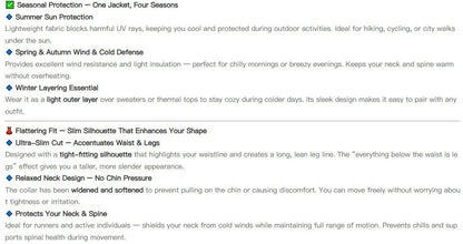 Women's High-End Yoga Fitness Jacket Autumn Stand Collar Long Sleeve Windproof Sports Running Training Top