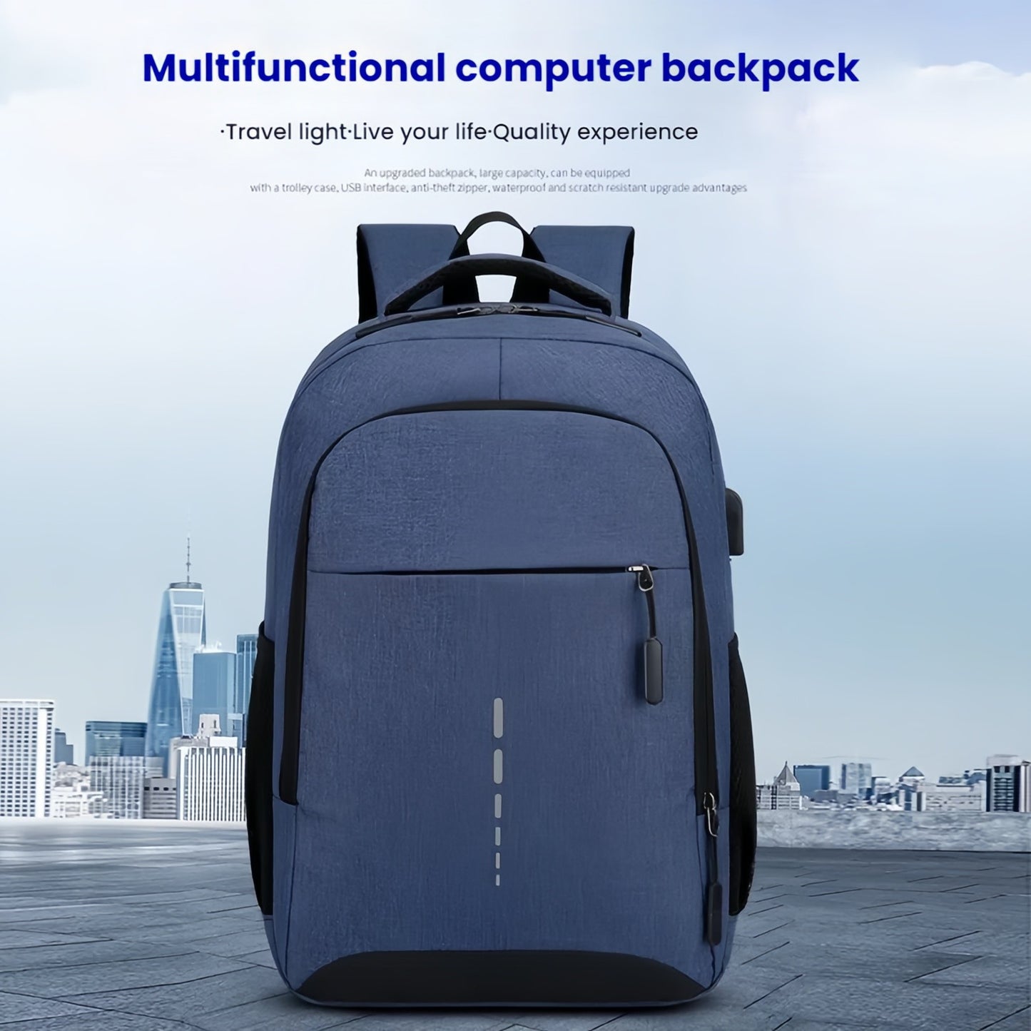 Mochila Executiva Premium - Mochila espaçosa para notebook com faixa de segurança refletiva mochila profissional para viajantes-zwq