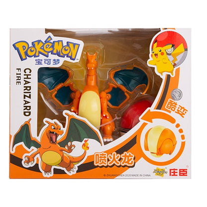Novos Bonecos Pokémon Caixa Original Genuína Pikachu Charizard Greninja Monstro de Bolso Pokebola Brinquedos Modelo de Deformação de Ação Presente