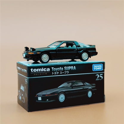 TOMY Mitsubishis JDM Lancer Evo X Carros de liga leve e veículos de brinquedo Modelo de carro em miniatura em escala para crianças