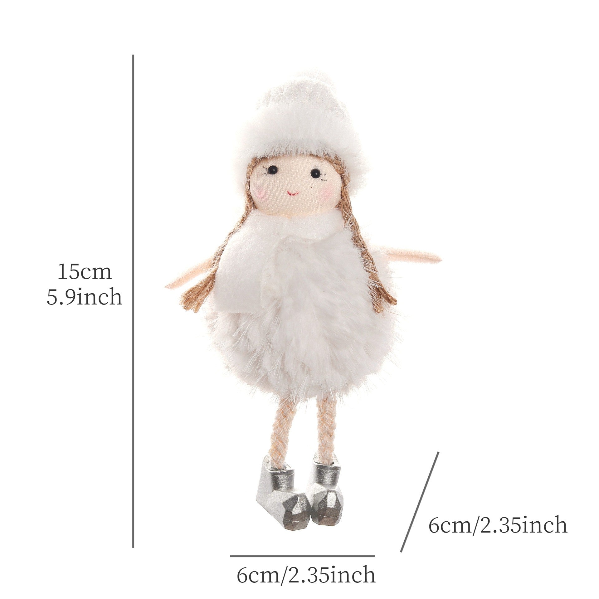 2024 New Year Gift Cute Christmas Angel Doll Xmas Tree Ornament Noel Deco Christmas Decoration for Home Natal Navidad 2023 Decor