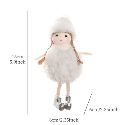 2024 New Year Gift Cute Christmas Angel Doll Xmas Tree Ornament Noel Deco Christmas Decoration for Home Natal Navidad 2023 Decor