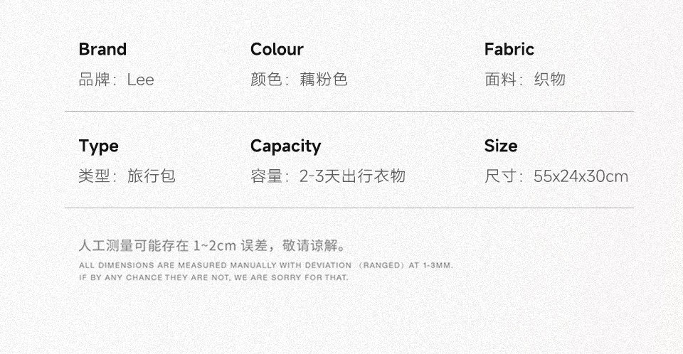 LEE Dry Pocket Sports Fitness Gym Bag for Women Men Large Capacity Waterproof Oxford Duffel Luggage Travel Bag Shoe Compartment