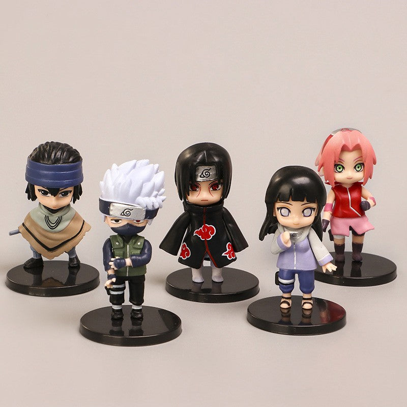 Quente 12 pçs/set Anime Naruto Shippuden Hinata Sasuke Itachi Kakashi Gaara Figura Brinquedos Q Versão PVC Modelo Figurine Bonecas Presentes