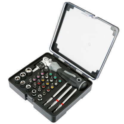Conjunto de Chaves de Fenda Catraca Magnéticas, Ferramentas de Reparo de Computador, Carro, Bicicleta, Kit de Ferramentas de Reparo Rápido Multidirecional de Vanádio