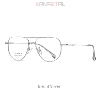 Pure Titanium Reading Glasses Women Prescription Optical Lenses Myopia Eyewear Men Blue Light Blocking Computer Eyeglasses Frame