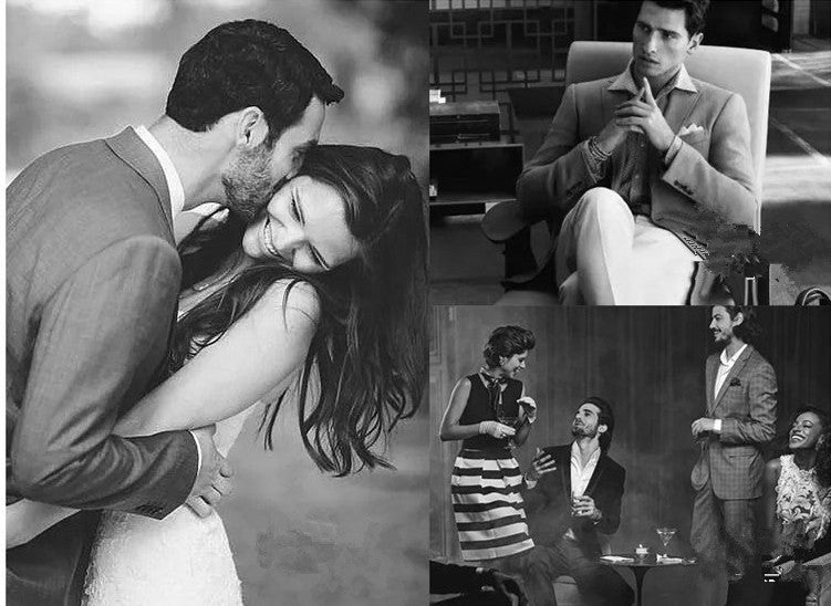 New Men Business Jacquard Suit Pants Black / Red / Purple / Navy Fashion Male Wedding Party Dress Thin Trousers