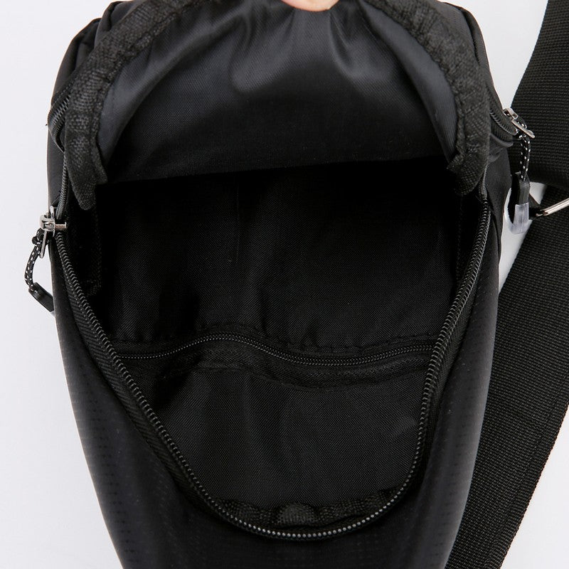 Men's chest bag - multifunctional multi compartment chest bag, durable nylon for outdoor travel, hiking and daily use, sports de