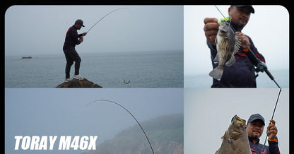 PURELURE NDMBLS Toray M46X 0.5-12g Isca Macia Ação EXF Armação FUJI de Titânio e Anel SIC Ponta Sólida de Carbono Perca Black Bass Lúcio Lúcio-Perca