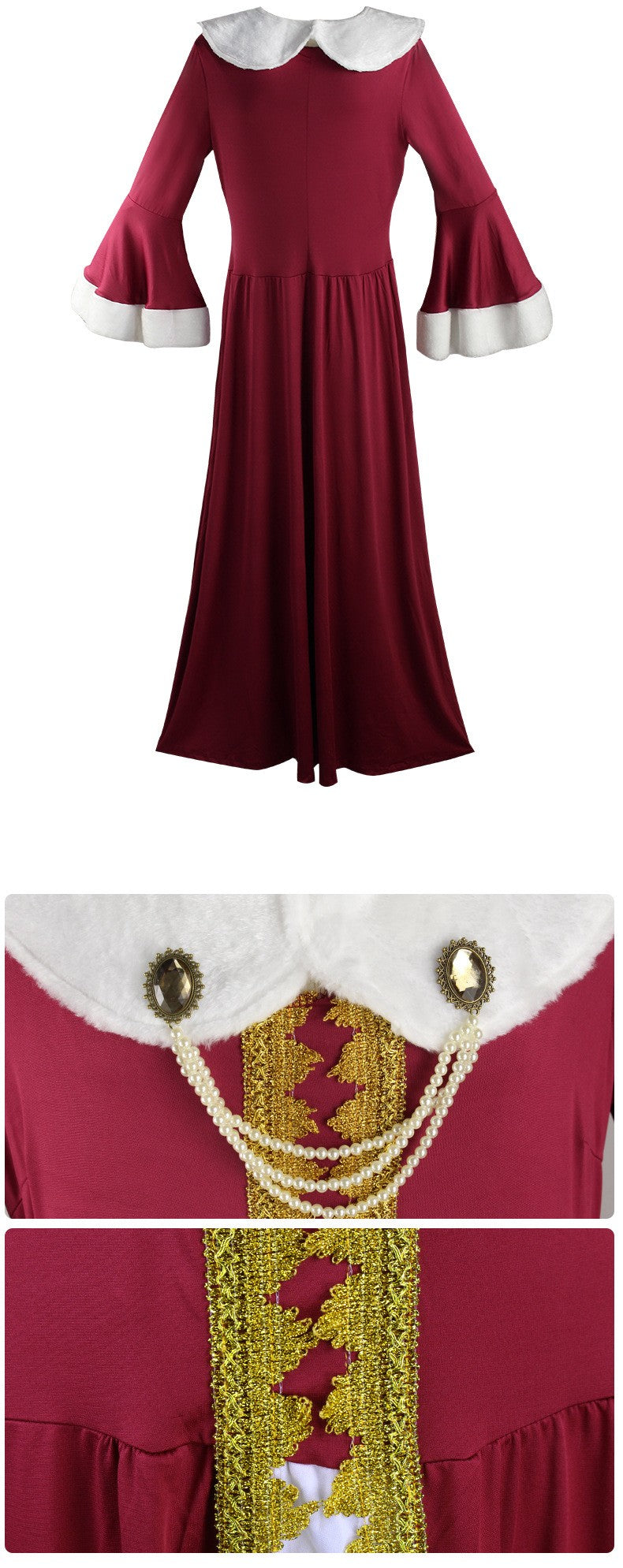 Queen and King Costume for Men Women - Men's Royal King Costume for Halloween Costumes - Women's Royal Queen Costume Full Set