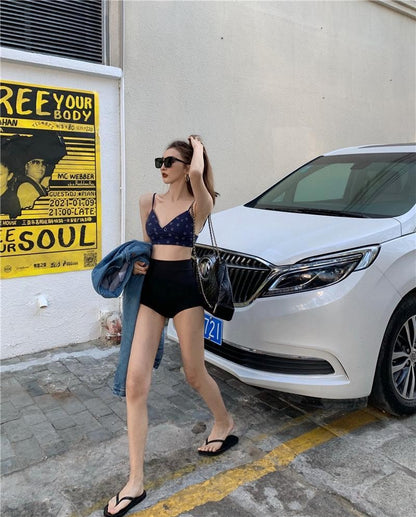 Black Shorts Women Skinny High Waist 5XL Solid Summer New Hot Girl Dancing Hipster K Pop Sexy Club Streetwear Hip Hop Casual Ins