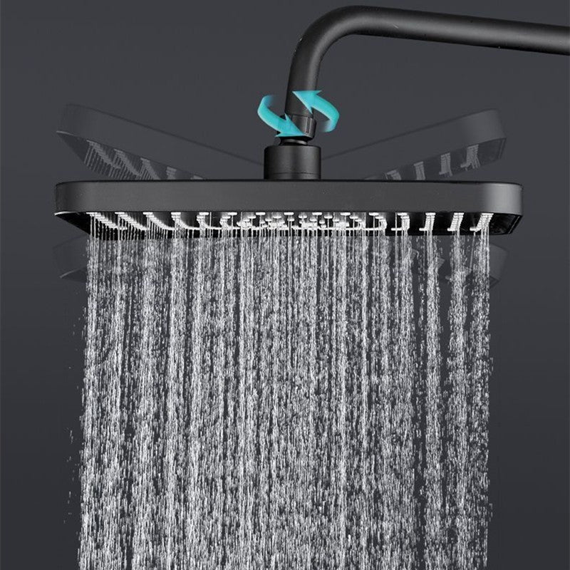 New 30cm Large Size High Pressure Overhead Rain Shower Head Large Flow Booster Rain Shower Head 360° Rotation Water Saving