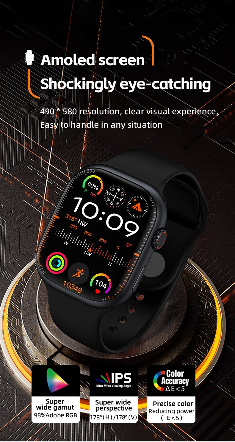 CD99 watch X 5G smartwatch 2.29inch AMOLED 5G LTE smart watch with 180 ° rotary camera GPS WiFi SIM card slot health monitoring