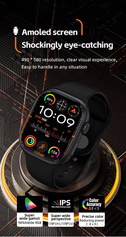 CD99 watch X 5G smartwatch 2.29inch AMOLED 5G LTE smart watch with 180 ° rotary camera GPS WiFi SIM card slot health monitoring