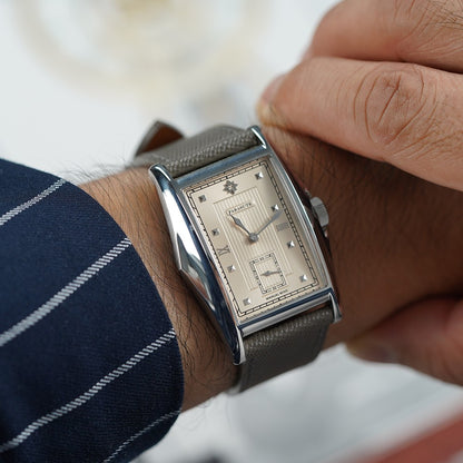 FARASUTE Creative Manual Square Customized Mechanical Movement Watch Men Luxury Sapphire Glass Small Second Wristwatches reloj