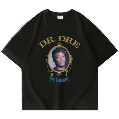 2025 Hot Sale Clothes Popular Dr Dre The Chronic T Shirt Cosplay Wear Streetwear Short Sleeve Tees Cotton Hip-pop T-shirt Men