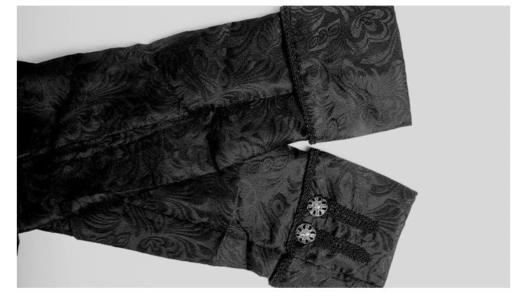Medieval Jacket Costume Boys Prince Jacquard Stand Collar Larp Vicking Victorian Renaissance Stage Performace Jacket Coat