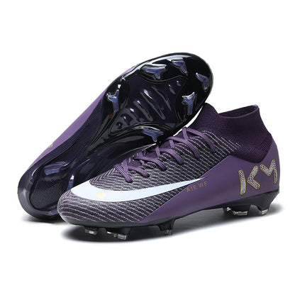 New Men Soccer Shoes Adult Futsal Sport Indoor Football Boots Cleats Non-Slip Boys Grass Ultralight Turf Comfortable Match