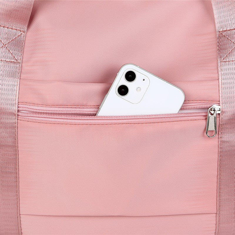 Extendable Women's Large Capacity Storage Luggage Handbag Leisure Travel Duffle Bag Waterproof Nylon Sports and Fitness Handbag