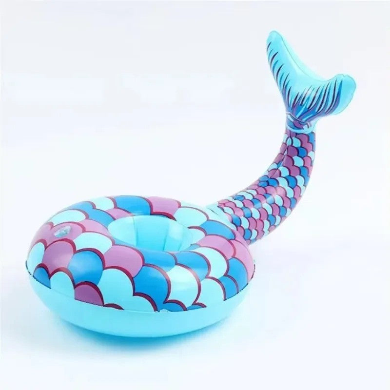 Hawaii Flamingo Coco Cup Holder Beverage Boats Phone Stand Floating Inflatable Pool Float Cup Holder Summer Beach Party Supplies
