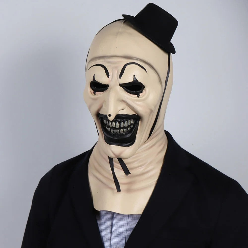 Terrifier Clown Mask Scary Joker Killer Bloody Halloween Masks Horror Cosplay Costume Props for Adults