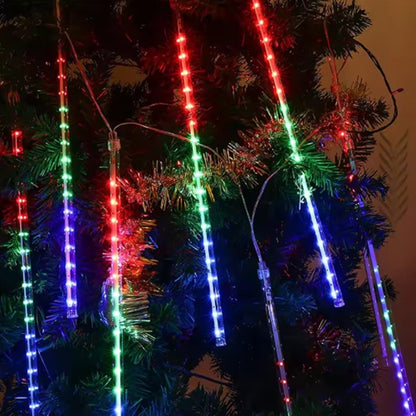 2026 30cm /50cm Waterproof Meteor Shower Rain 8 Tube LED String Lights For Outdoor Holiday Christmas Decoration Tree EU/US Plug