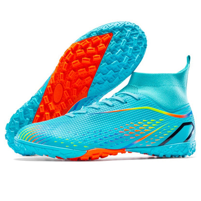 MenOutdoor Football Boots Professional Training Soccer Shoes Soccer Cleats Turf Futsal Match Grass Unisex Non-slip Breathable