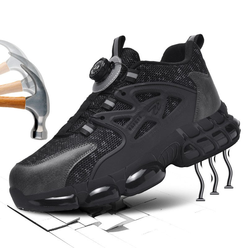 Men's Military Tactical Boots Army Boots Men Side Zipper Military Boots Men Anti-Slip Ankle Boots Work Safety Shoes Hiking Shoe