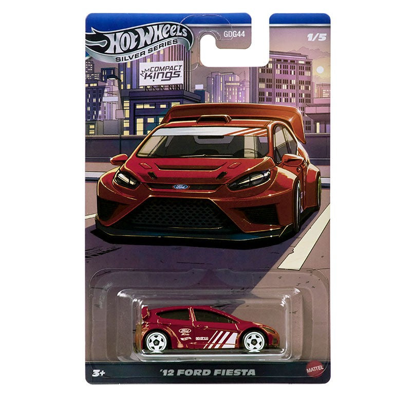 Hot Wheels GDG44-Q Compact Kings Series,Ford Fiesta Civic Subaru Mazda Nissan Sentra,1:64 Die-cast  Model Car Collector's Gift